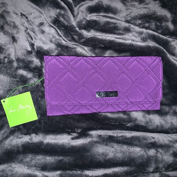 Vera Bradley Handbags - NWT Vera Bradley Elderberry Trifold Wallet